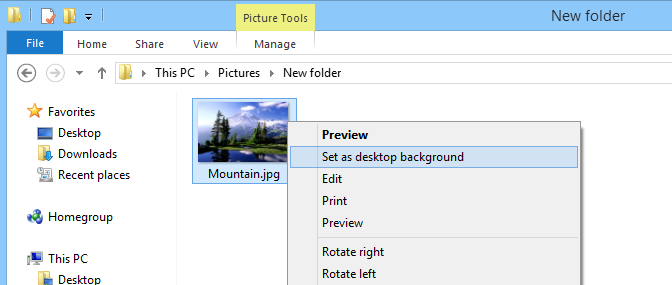 Set Your Desktop Background